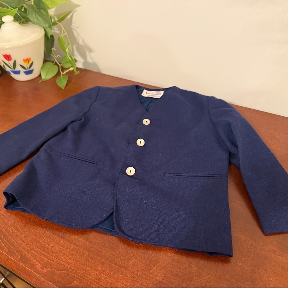 Kids Navy Blue Blazer- true vintage